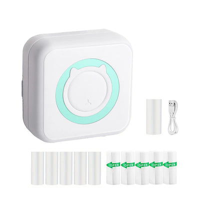 Mini Bluetooth Sticker Printer – Portable Inkless Pocket Printer for Photos, Journals & Notes
