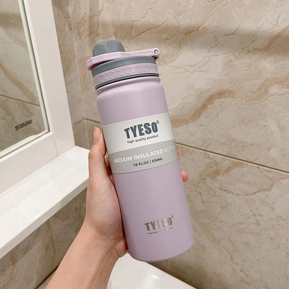 Tyeso 530/750ML Thermos Bottle Stainless Steel Vacuum Flask Travel Cup Insulated Water Bottle Sport Thermal Mug Hot & Cold Mug