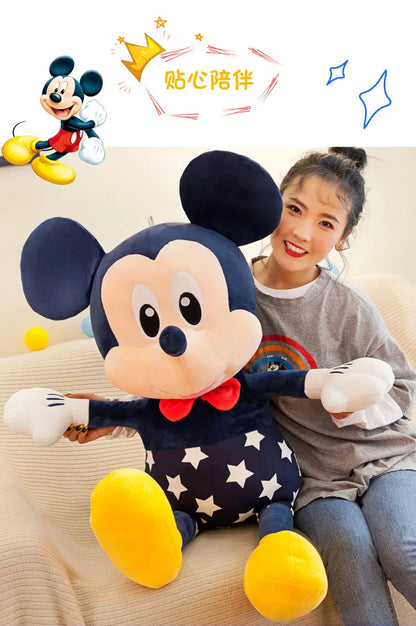 Disney Mickey & Minnie Plush Dolls – 35/45cm Soft Star Pillow Toys | Stuffed Cushion Gift for Kids, Girls & Birthdays