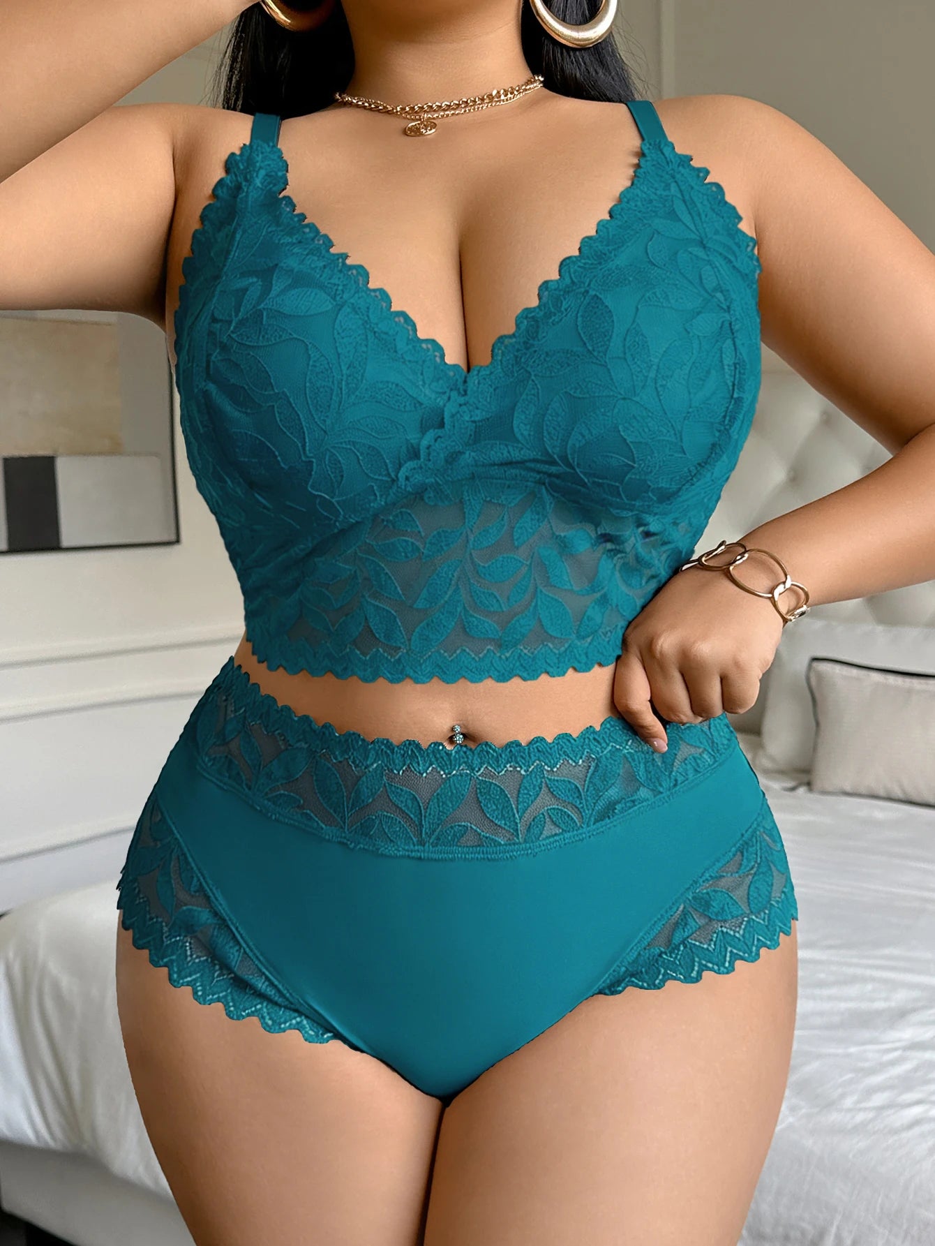 Women's Plus Size Sexy Lingerie Set