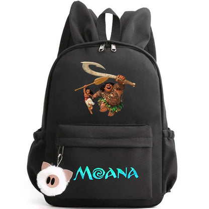 Disney Moana Backpack – Stylish & Practical with Playful Rabbit Ears for Kids and Teens