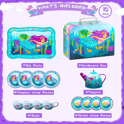 Kid Tea Set Mermaid Tea Party Set