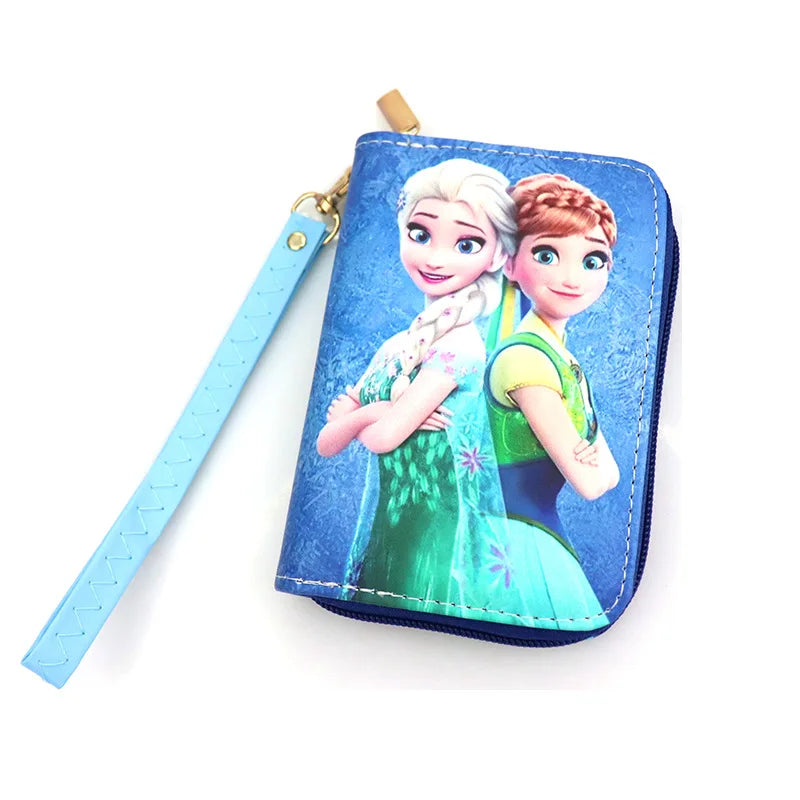 Kawaii Disney Frozen Elsa Girls wallet Cartoon Disney Princess Anna Anime Woman wallet Storage bag kids toy Christmars gifts