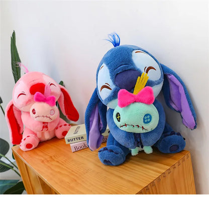 45cm Disney's New Heart Hugging Stitch Cartoon Plush Toy Stitch Soft Stuffed Plushies Toy Dolls Cloth Doll Gifts to Friends