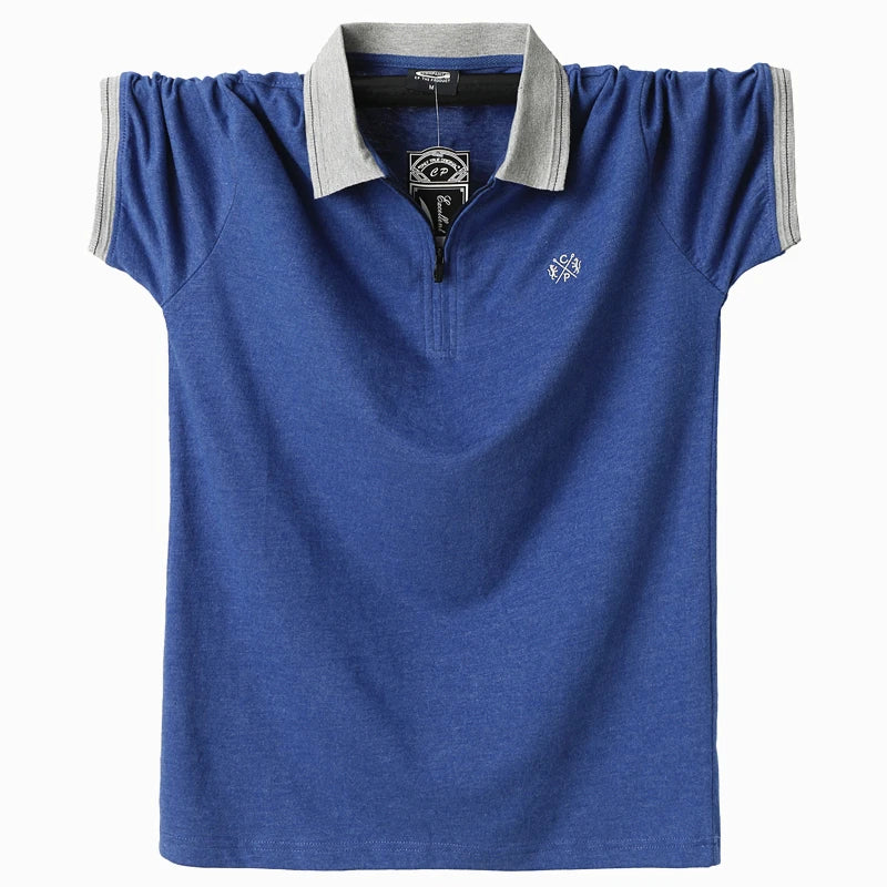 Men Casual Breathable Turn-down Collar