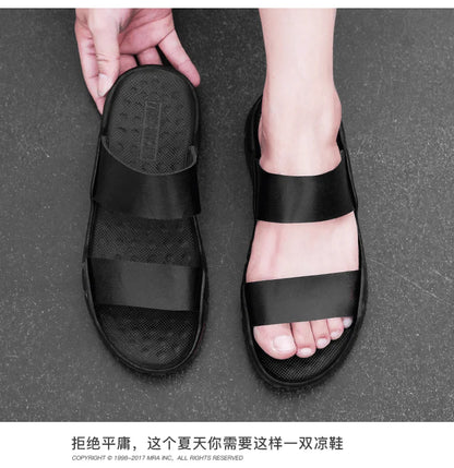 Men plus size 48 solid color summer light casual sandals