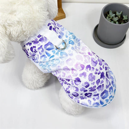 Pullover Pet Vest – Colorful Leopard Print for Small/Medium Dogs & Cats