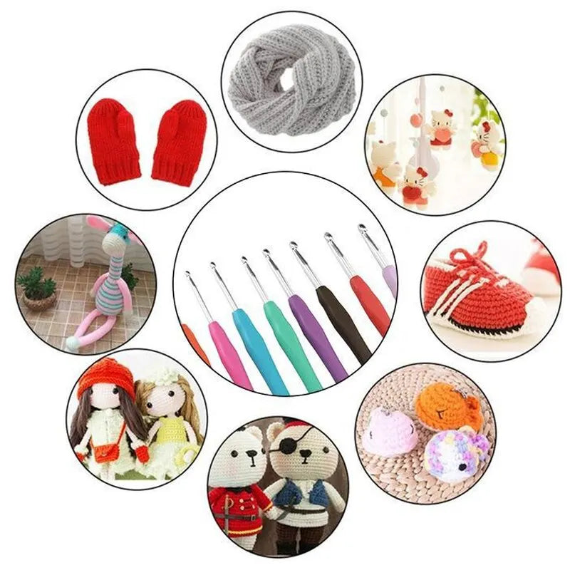 9pcs Knitting Tool Sweater Needle Crochet DIY