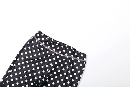 Polka Dot Letter Print 2 Piece Set