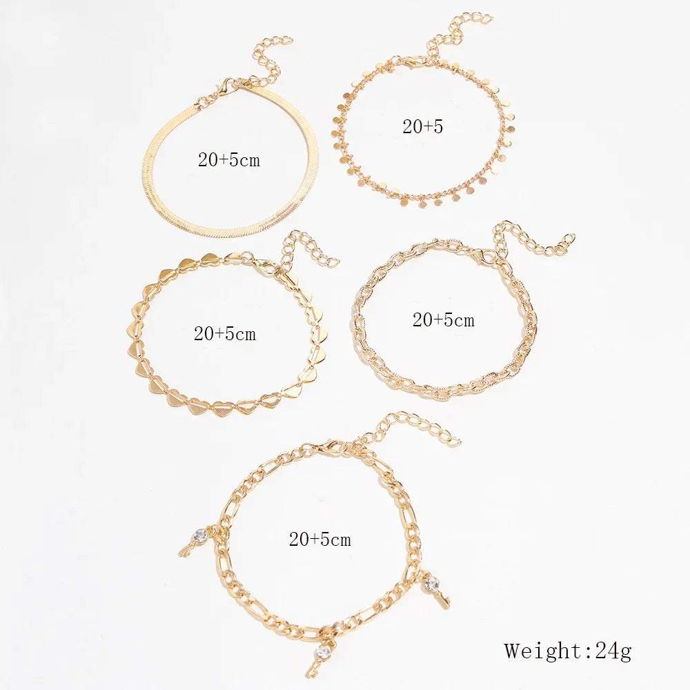 Браслет На Ногу Bohemian Charm Anklet Set