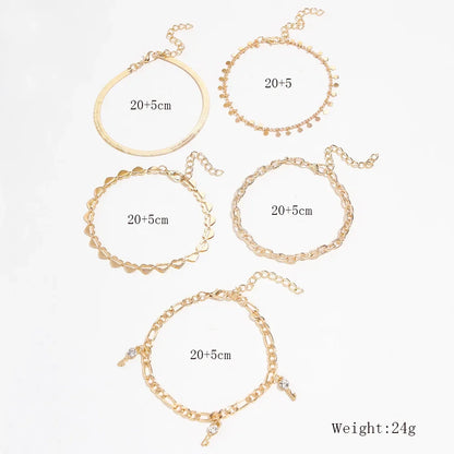Браслет На Ногу Bohemian Charm Anklet Set