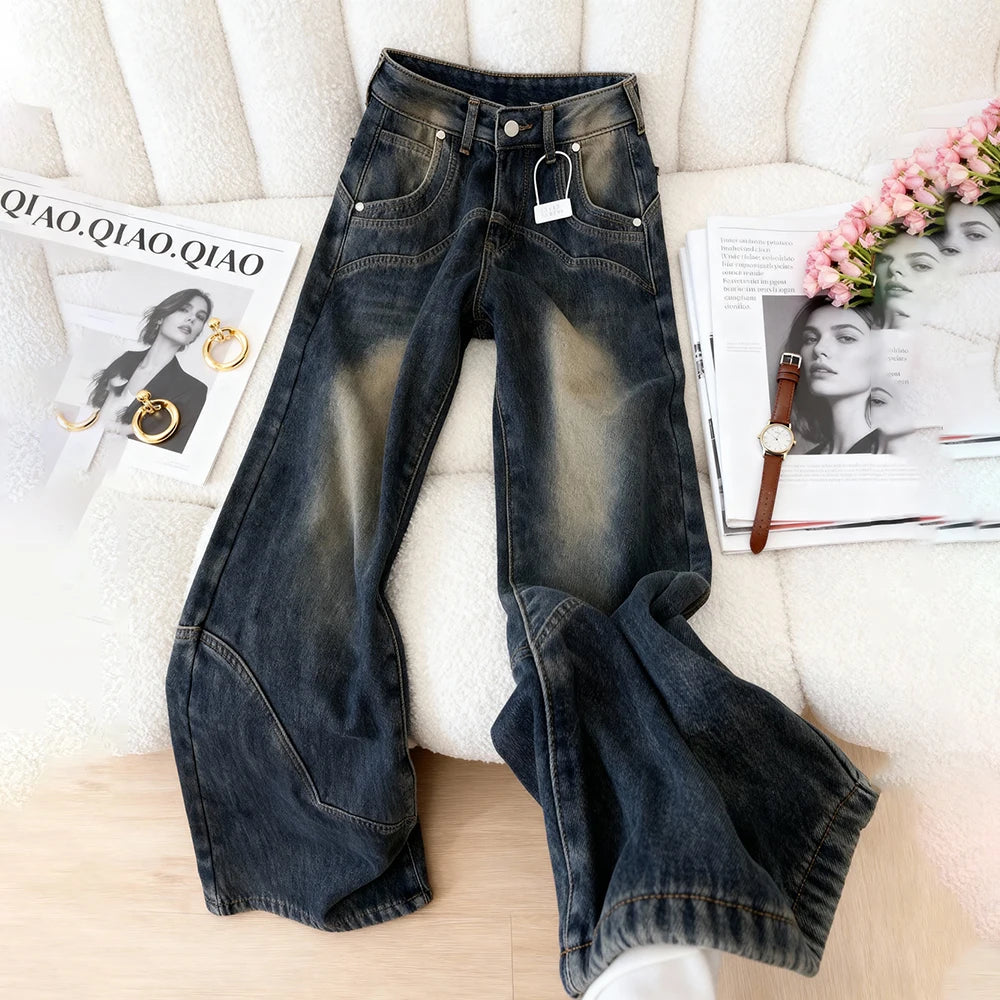 Dark Wash Denim Pants
