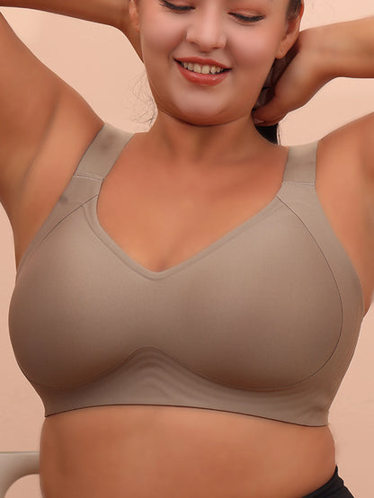 Big breasted sleeping bra for women 6XL without steel
