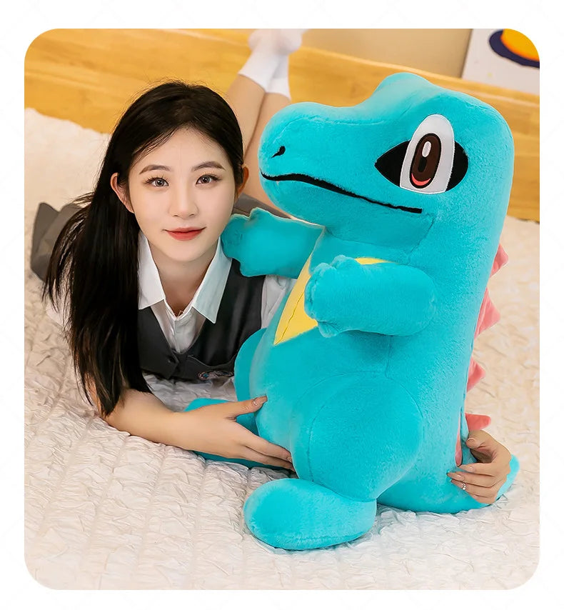 45cm Pokemon Small Saw Alligator Plush Toy Cute Cartoon Soft Stuffed Animal Pokemon Crocodile Doll Children's Doll Birthday Gift