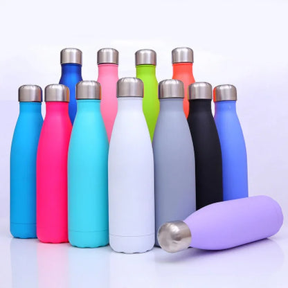 1000ML Double Wall 304 Stainless Steel Thermal Flask Fashion Vacuum Thermos Outdoor Portable Sport Thermal Drink Water Bottle