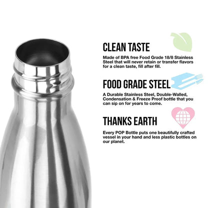 500ml Stainless Steel Water Bottle Cola Water Beer Thermos For Sport Bottles Double-Wall Insulated Vacuum Flask BPA Free Thermos