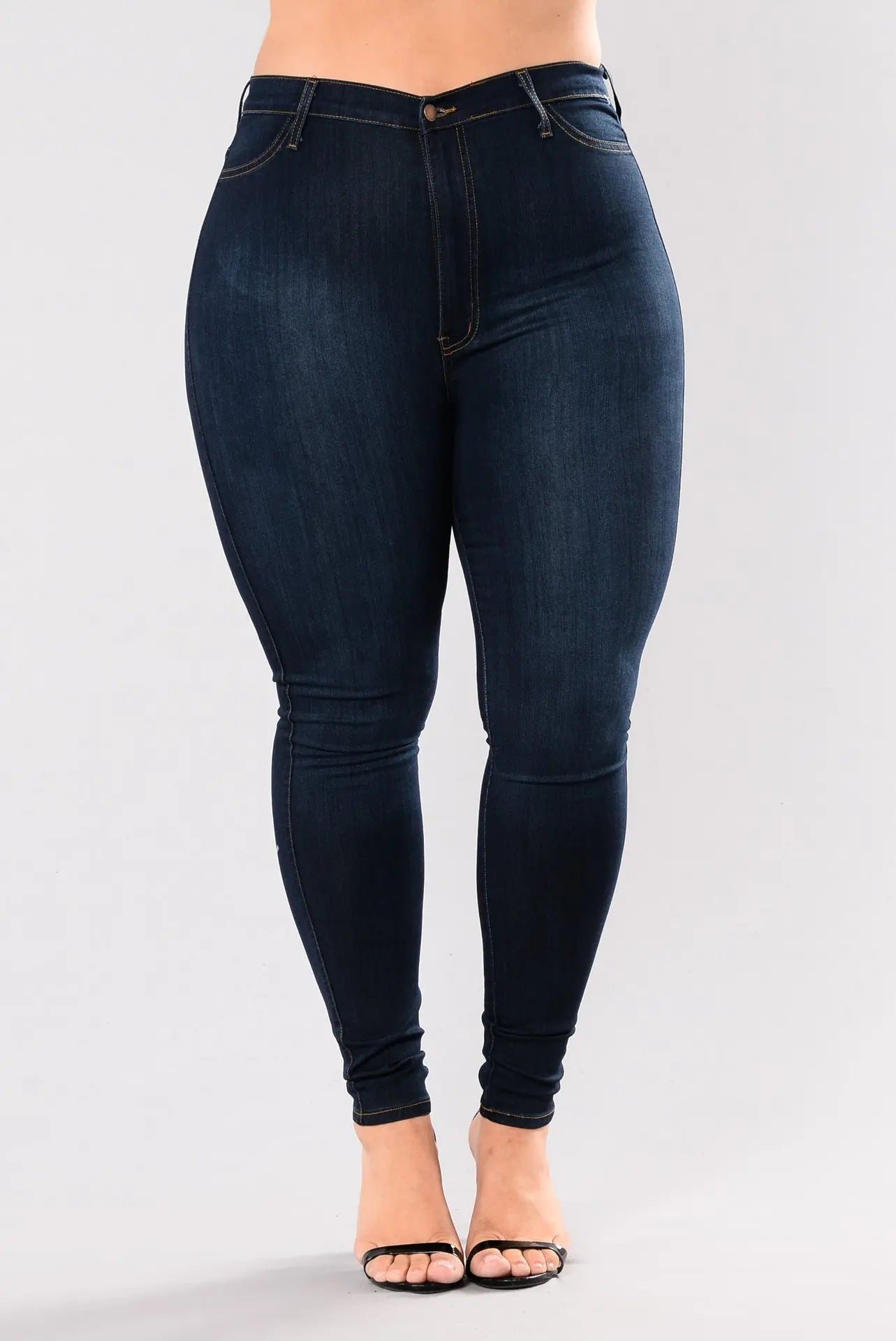 Women's plus size high waist jeans  L-5XL