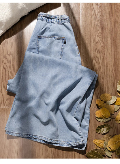 Thin Ice Silk Wide Leg Jeans