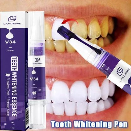 V34 Purple Whitening Toothpaste – Color Correcting Enzyme Mousse for Stains & Yellow Teeth (50g)