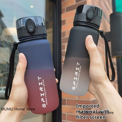 500ML / 650ML / 1000ML Gradient Sports Water Bottle – BPA-Free Large Capacity Fitness Jug