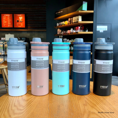 Tyeso 530/750ML Thermos Bottle Stainless Steel Vacuum Flask Travel Cup Insulated Water Bottle Sport Thermal Mug Hot & Cold Mug