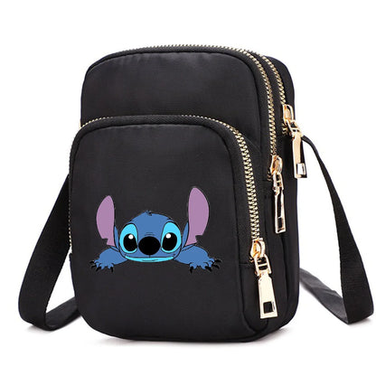 Women Shoulder Bags Lilo Stitch Cell Phone Purse Crossbody