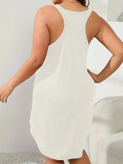 New Summer Women's Plus Size S-8XL U-Neck