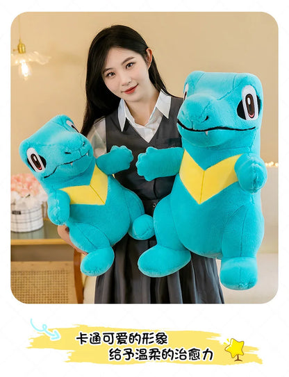 45cm Pokemon Small Saw Alligator Plush Toy Cute Cartoon Soft Stuffed Animal Pokemon Crocodile Doll Children's Doll Birthday Gift