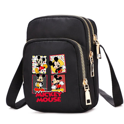 Mickey & Minnie Mouse Women’s Shoulder Bag – Crossbody Cell Phone Purse