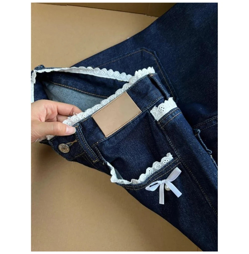 Dark Blue Denim Pants