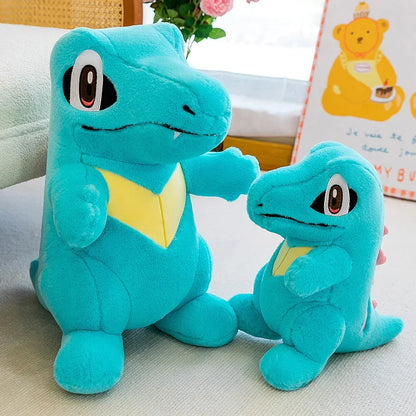 45cm Pokemon Small Saw Alligator Plush Toy Cute Cartoon Soft Stuffed Animal Pokemon Crocodile Doll Children's Doll Birthday Gift