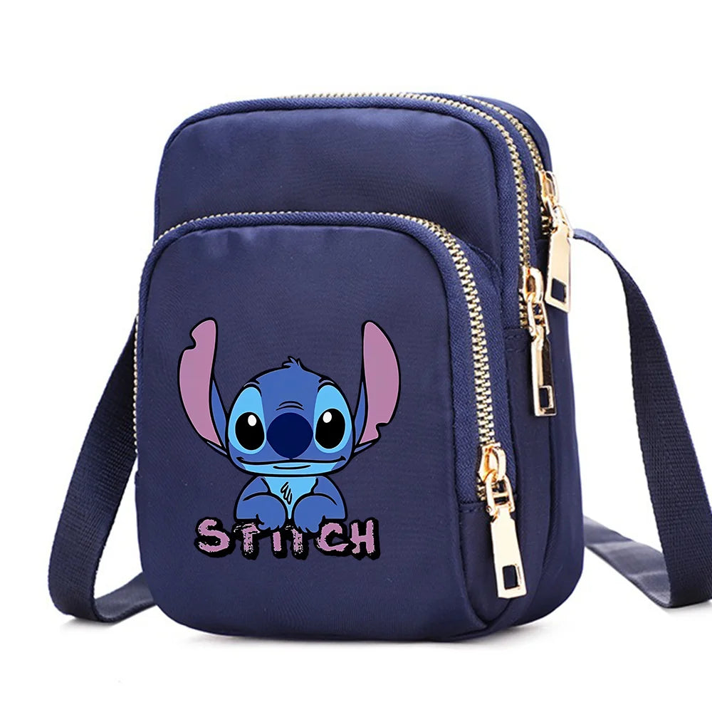 Women Shoulder Bags Lilo Stitch Cell Phone Purse Crossbody