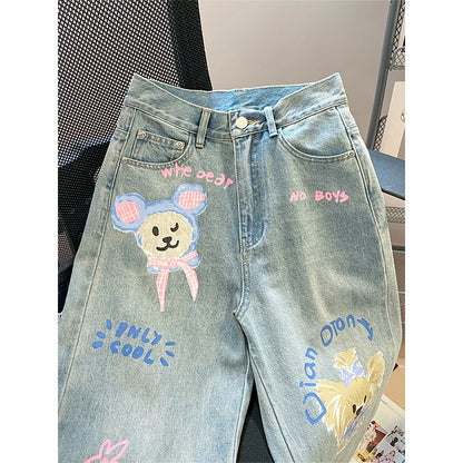 Cartoon Dog Jeans