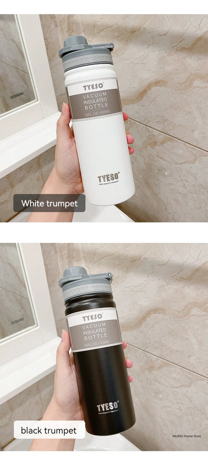 Tyeso 530/750ML Thermos Bottle Stainless Steel Vacuum Flask Travel Cup Insulated Water Bottle Sport Thermal Mug Hot & Cold Mug