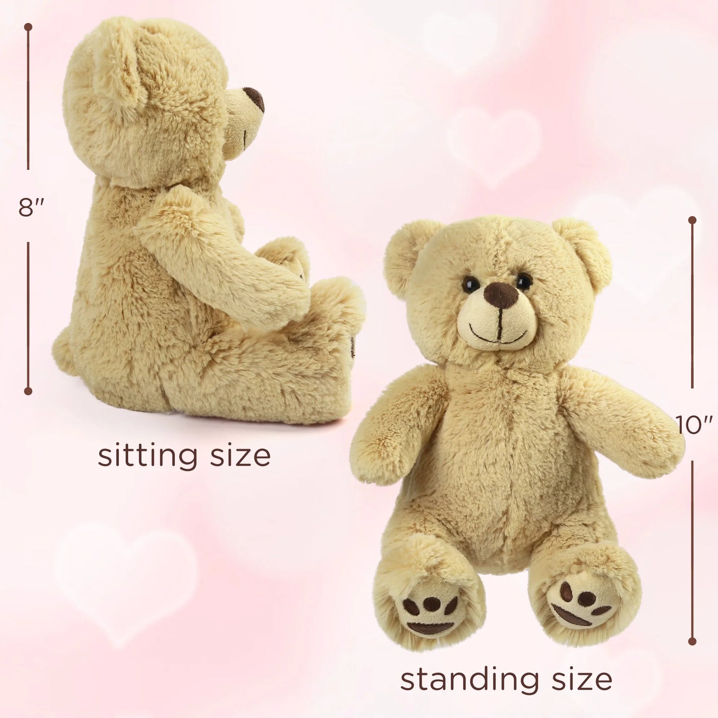 8'' Teddy Bear Stuffed Animals Brown Teddy Bear Plush Toy