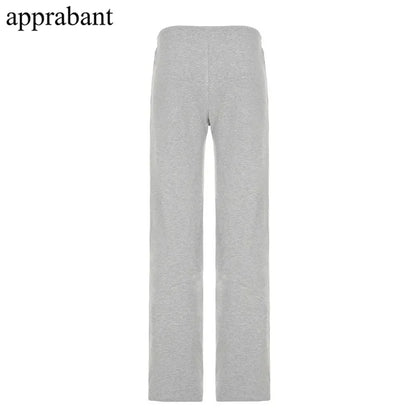 Drawstring High Waist Trousers Set