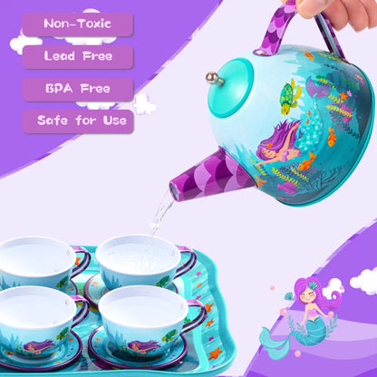 Kid Tea Set Mermaid Tea Party Set