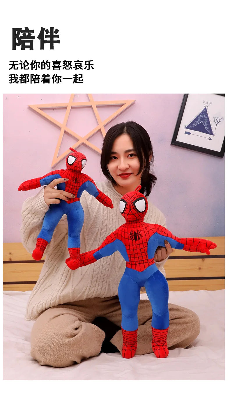 70cm Giant Size Plushier Dolls Boy's Spider Man Plush Doll Toy Pillow Stuffed Pillow Children's Birthday Gift Sleeping Doll