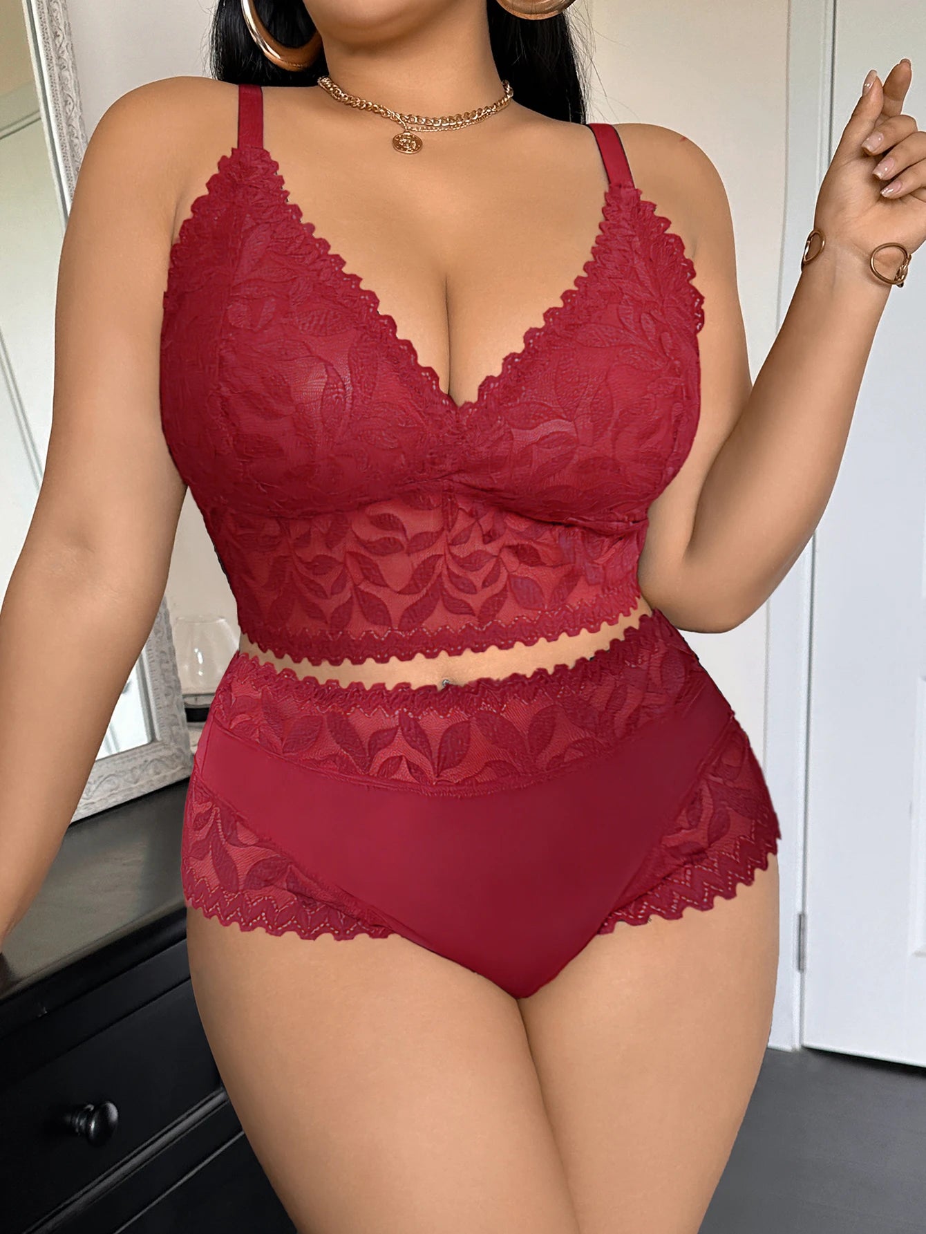 Women's Plus Size Sexy Lingerie Set