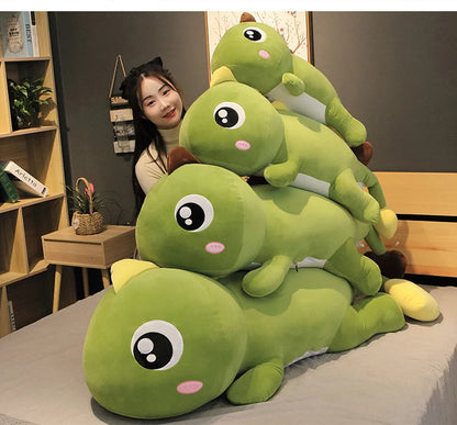 60cm Giant Dinosaur Stuffed Plush Toys Doll Pillow Sleeping Kawaii Big Decoration Animal Doll soft Pillow For Kids Birthday Gift