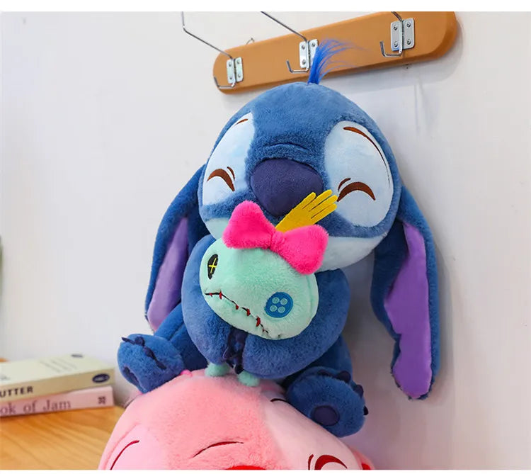 45cm Disney's New Heart Hugging Stitch Cartoon Plush Toy Stitch Soft Stuffed Plushies Toy Dolls Cloth Doll Gifts to Friends