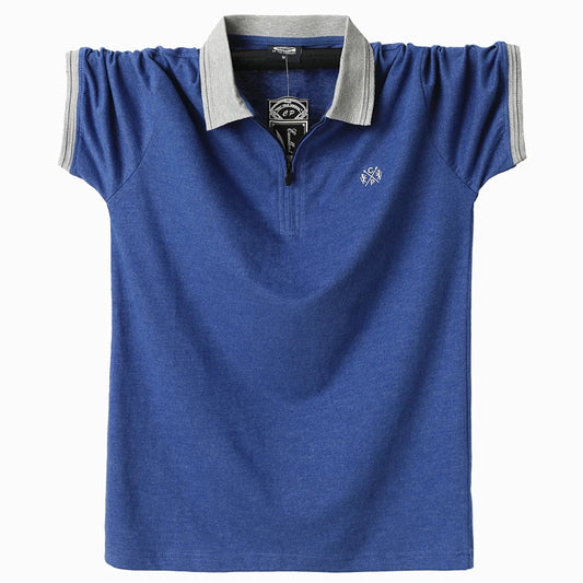 Men Casual Breathable Turn-down Collar
