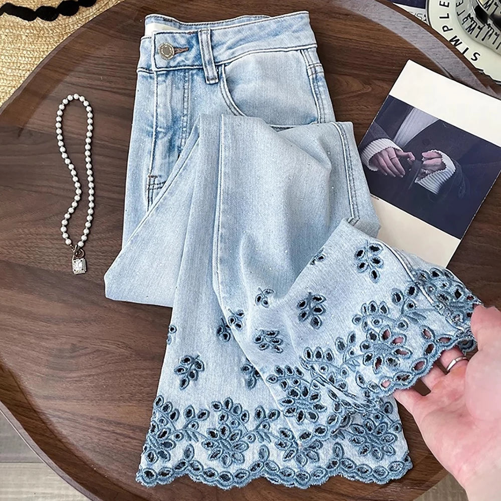 Diamonds Rivet Jeans