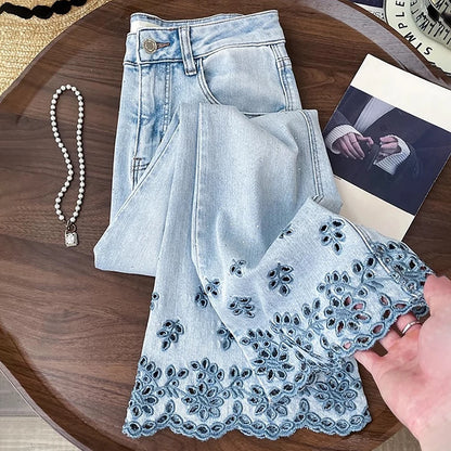 Diamonds Rivet Jeans