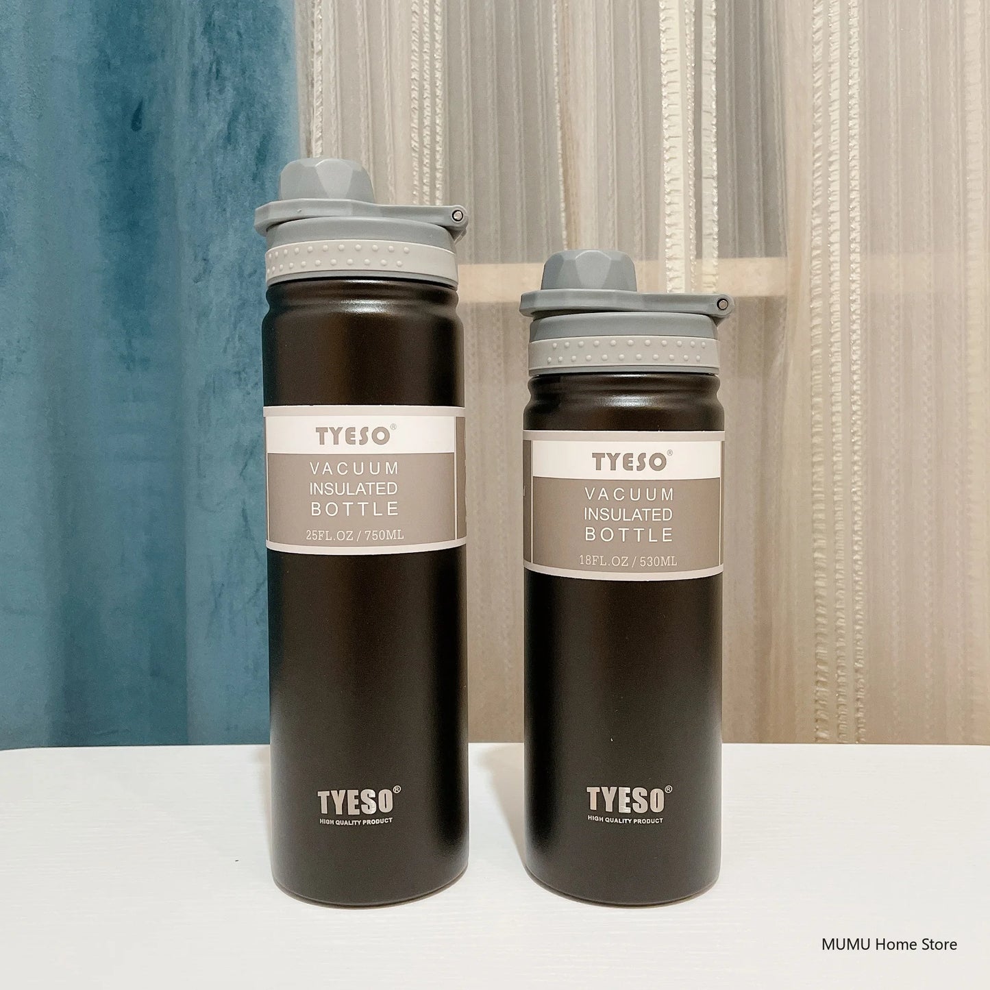 Tyeso 530/750ML Thermos Bottle Stainless Steel Vacuum Flask Travel Cup Insulated Water Bottle Sport Thermal Mug Hot & Cold Mug