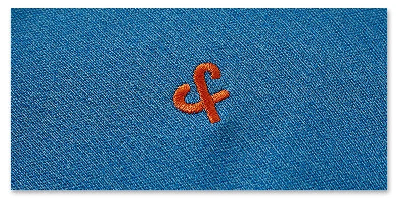 Mens Casual Knot Embroidery 95% Cotton Polo Shirt