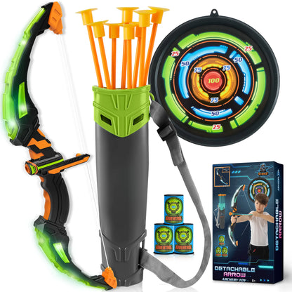 Kids Bow Arrow Set with LED Flash Lights