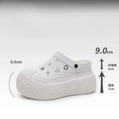 Fujin 9cm Synthetic Microfiber Leather Chunky Sneakers