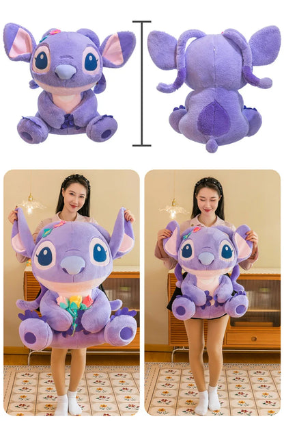 35cm Disney Embroidered Stitch Doll Cartoon Cute Stitch Plush Toys Children's Gift For Birthday Room Decoration Plushies Dolls