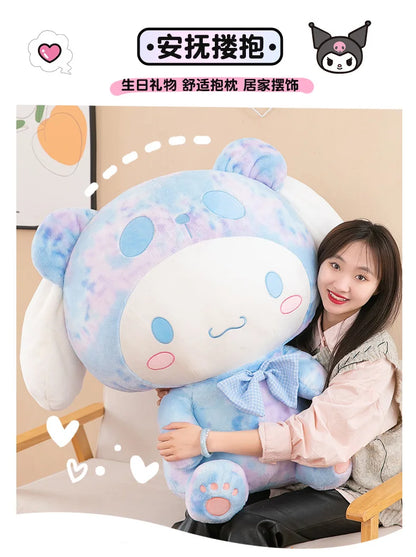 Giant Sanrio Kulomi Plushies Stuffed Animal Doll Cute Cinnamoroll Throw Pillow Melody Plush Toys Girl's Birthday Cinnamorol Gift